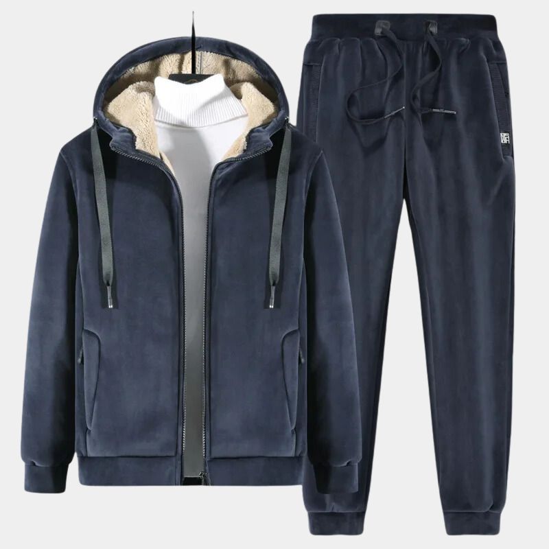 Castor | Classic fleece-lined warm tracksuit for men