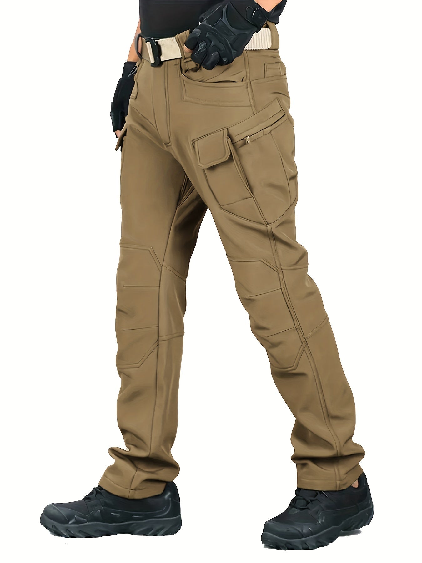 Finian | Men's Tactical Pants with Fleece Lining, Winter Outdoor Cargo Pants, Stretch Fabric, Multiple Pockets, Thermal Comfort