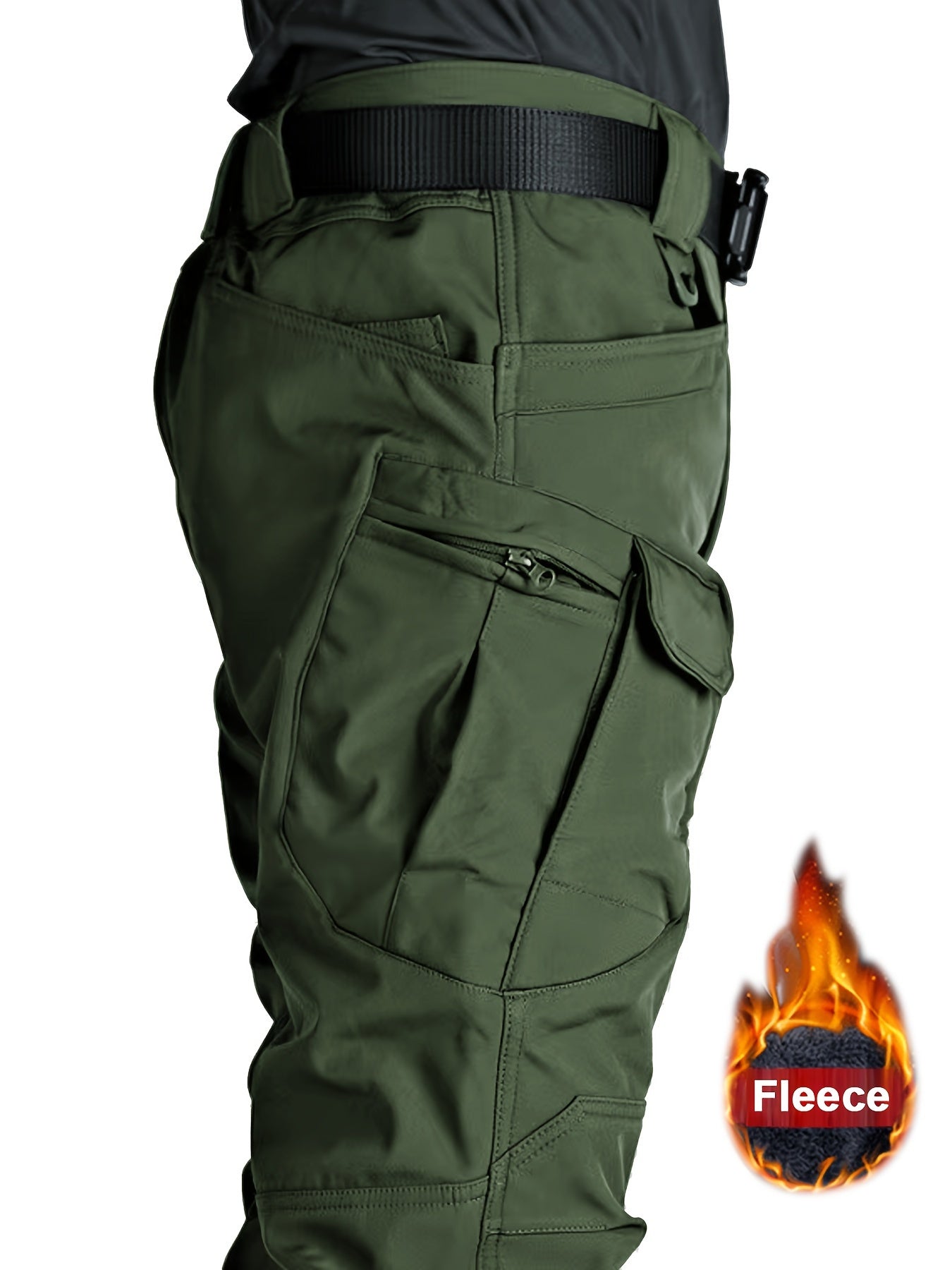 Finian | Men's Tactical Pants with Fleece Lining, Winter Outdoor Cargo Pants, Stretch Fabric, Multiple Pockets, Thermal Comfort