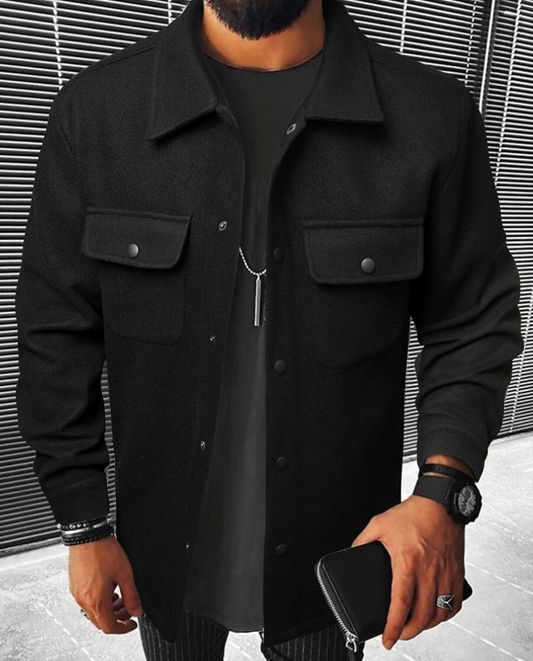 Overshirt - Buttoned - Chest Pockets - Men's Shirt - Shirt Jacket