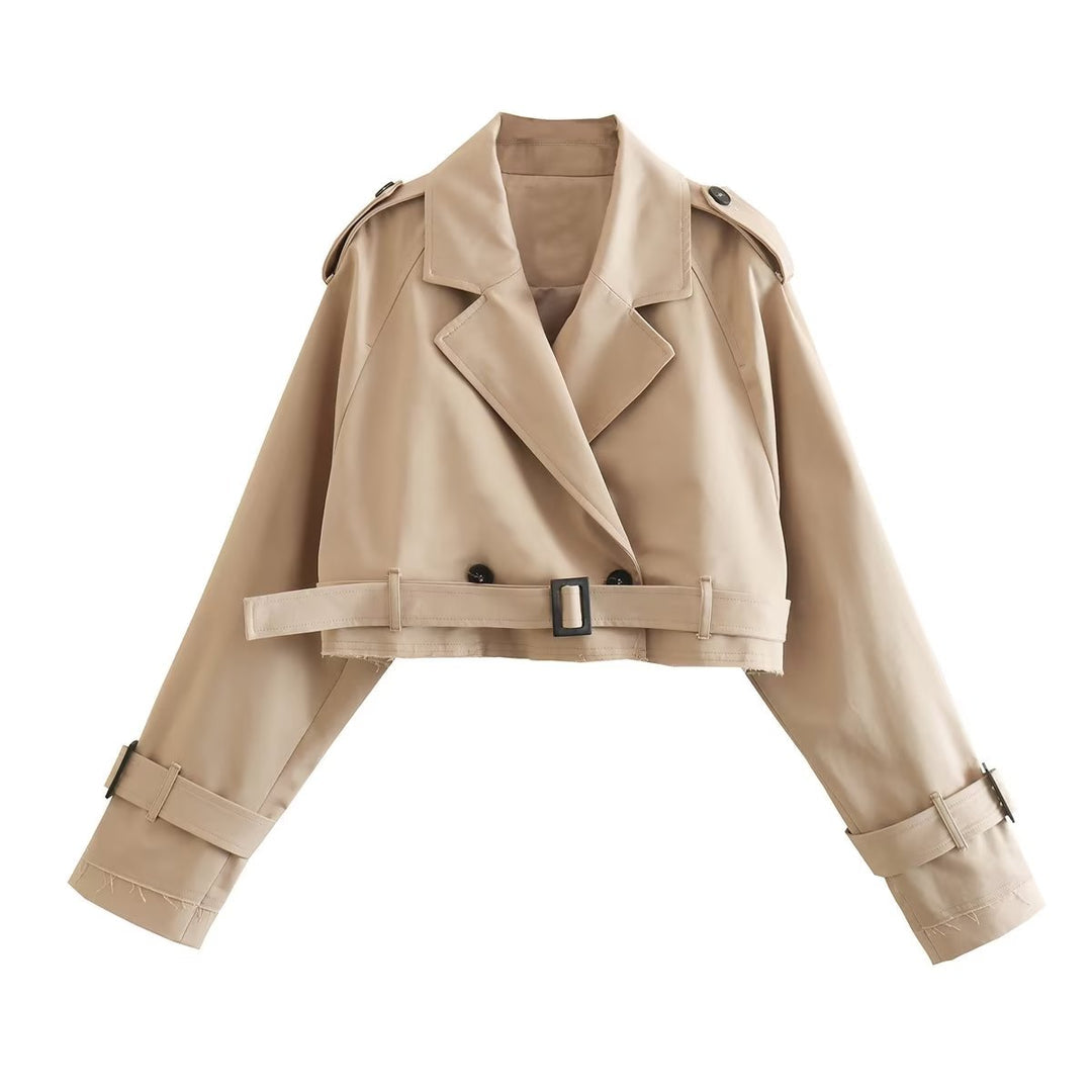 Alice - Elegant and Lightweight Beige Short Jacket